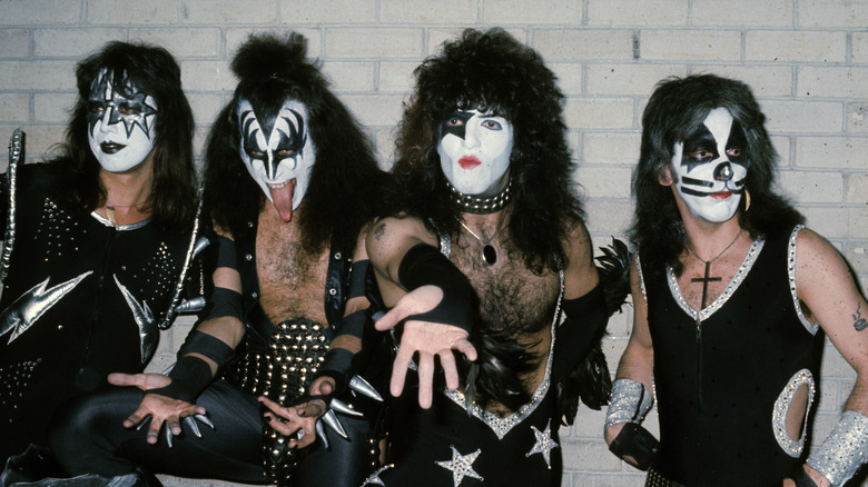 KISS members in makeup