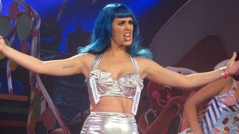 Katy Perry performing on stage