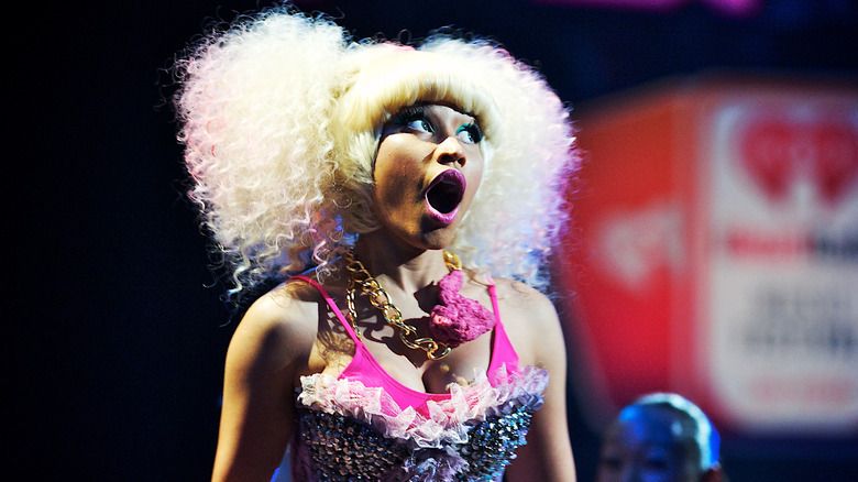 Nicki Minaj performing on stage