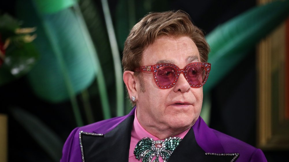 Elton John at IMDb LIVE Presented By M&M'S At The Elton John AIDS Foundation Academy Awards Viewing Party in 2020