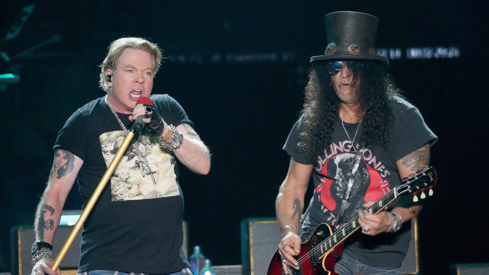 Axl Rose and Slash perform at ACL in 2019