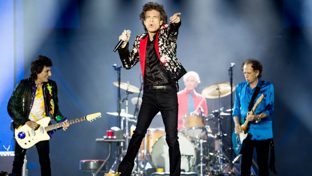 Ronnie Wood, Mick Jagger, Charlie Watts, and Keith Richards perform at Hard Rock Stadium in 2019