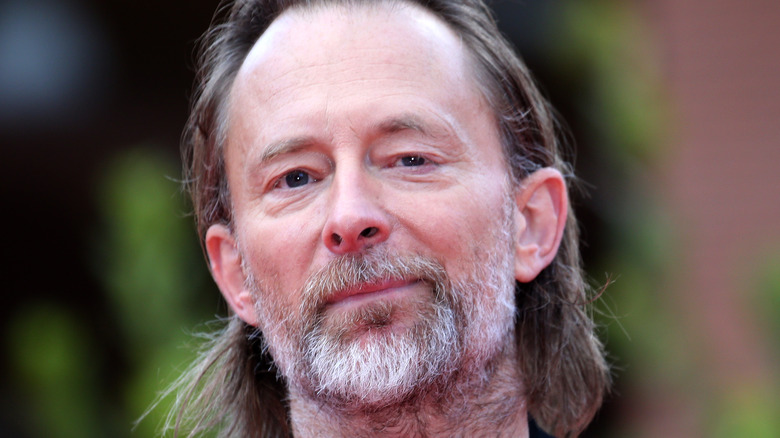 Thom Yorke with a scruffy gray beard