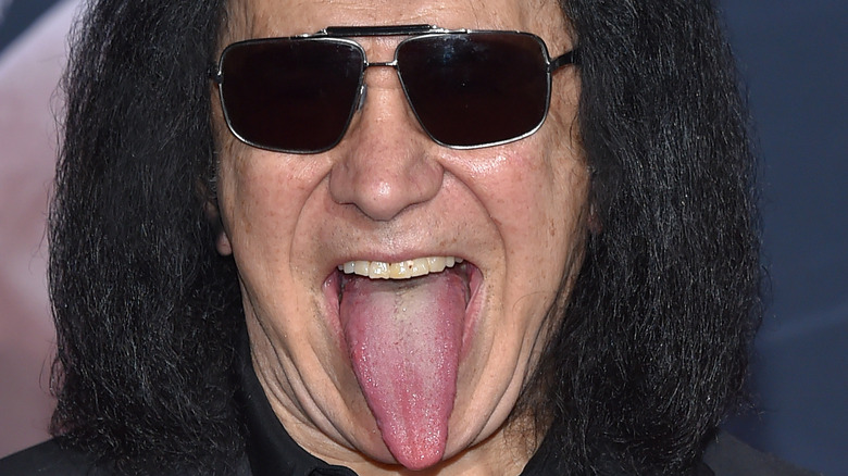 Gene Simmons with tongue out