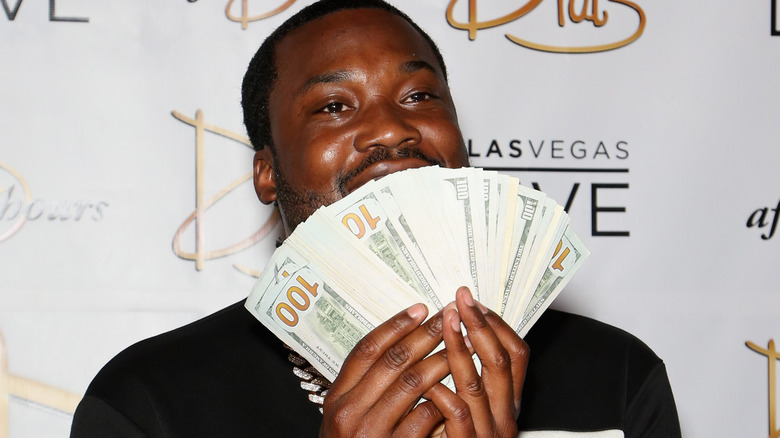 Meek Mill with money 