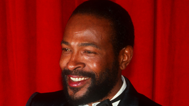 Marvin Gaye accepting an award