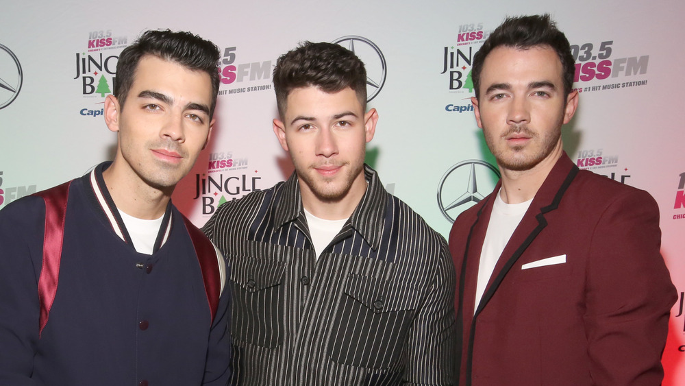 Joe, Nick, and Kevin Jonas at Jingle Ball 