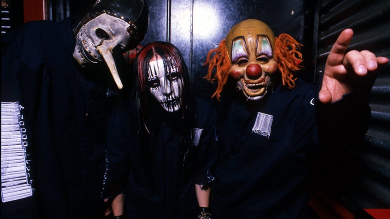 Slipknot posing