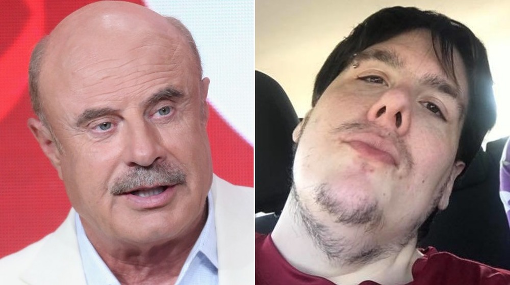 Dr. Phil and Steven Assanti staring