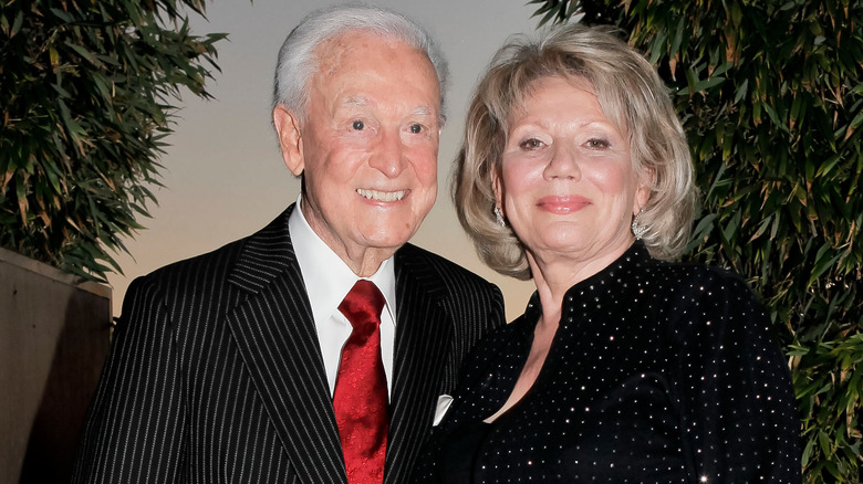 Bob Barker and Nancy Burnet smiling