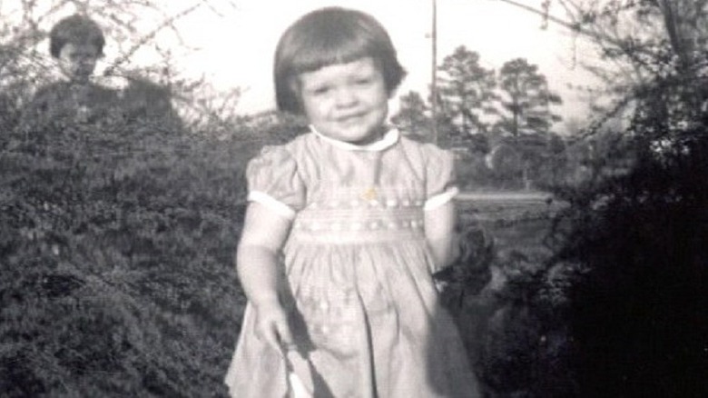 Baby Nancy Grace in the woods