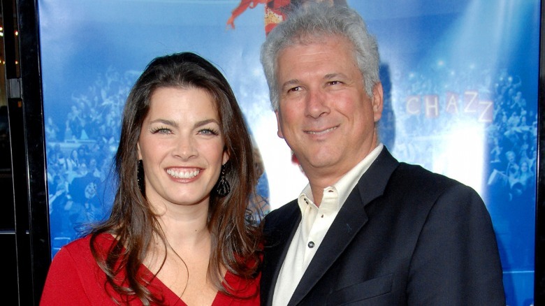 Nancy Kerrigan and Jerry Solomon smile