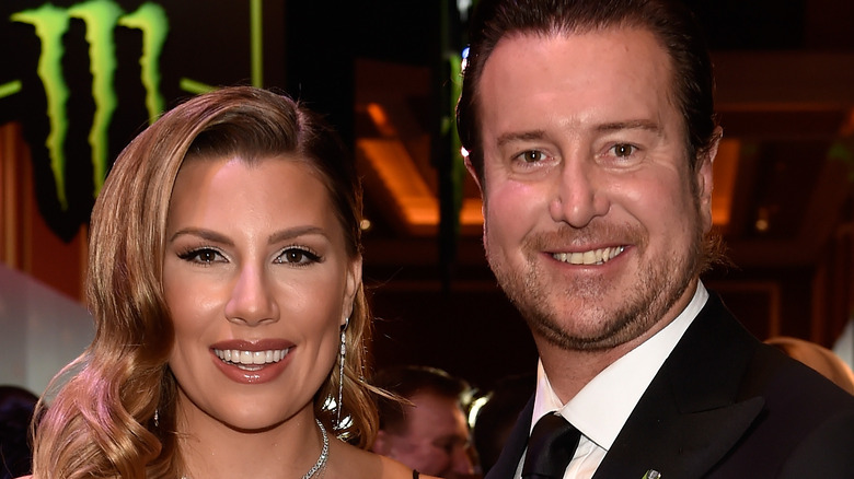 Kurt Busch and his wife Ashley at an event