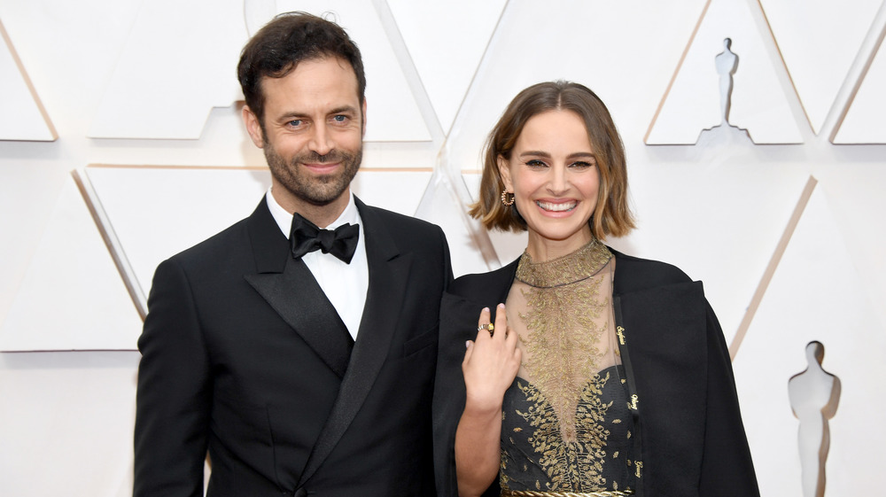 Natalie Portman and her husband at the Oscars