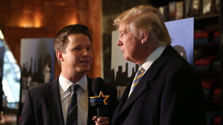 Billy Bush interviewing Donald Trump