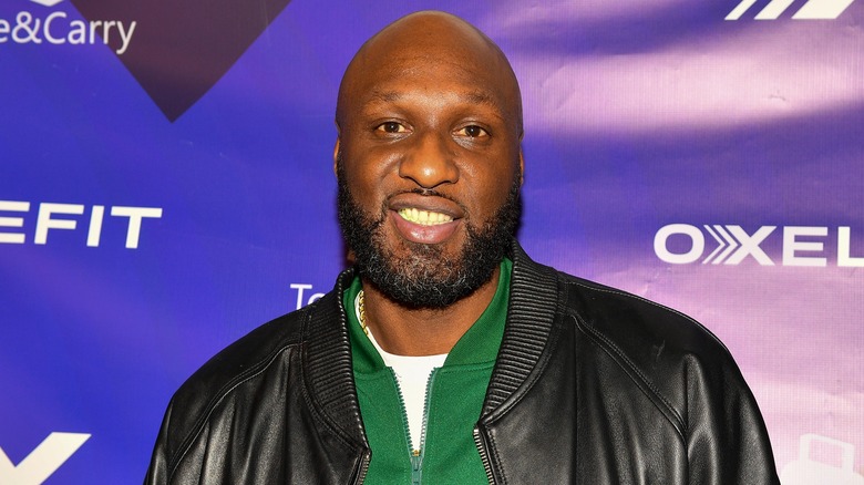 Lamar Odom smiling