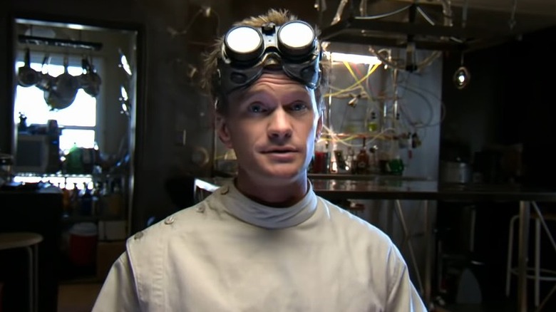 Neil Patrick Harris in costume as Dr. Horrible