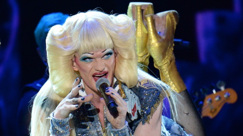Neil Patrick Harris performing at the Tonys as Hedwig
