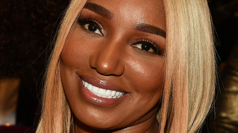 Nene Leakes smiling with blonde hair