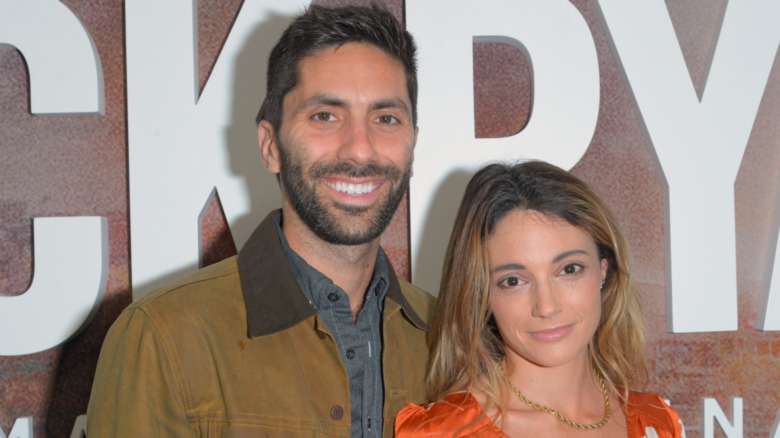 Nev Schulman posing with Laura Perlongo 