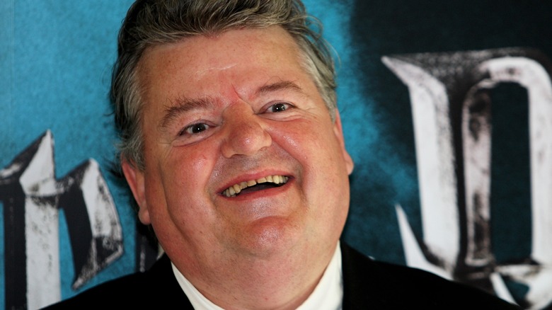 Robbie Coltrane smiling