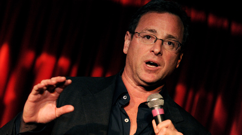 Bob Saget performing