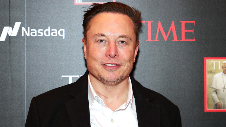 Elon Musk smiling