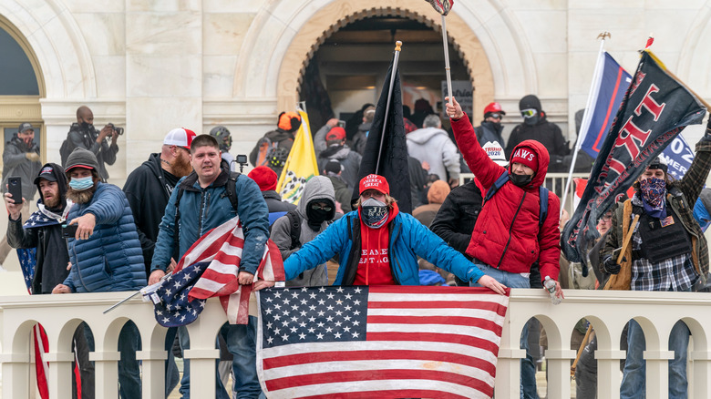 capitol riot american flag