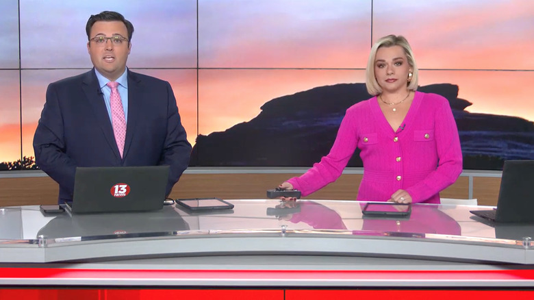 KOLD-TV news anchors deliver report