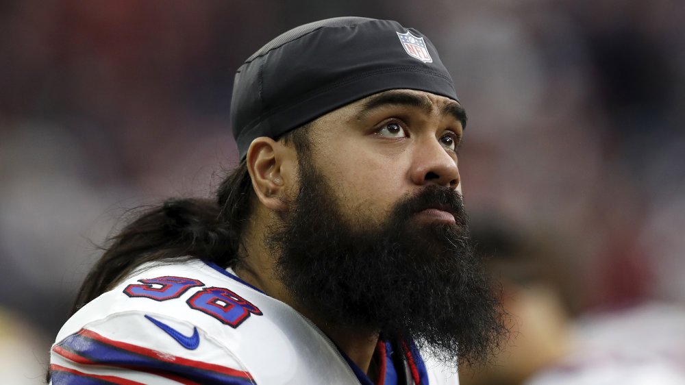 NFL player Star Lotulelei on the field for the Buffalo Bills