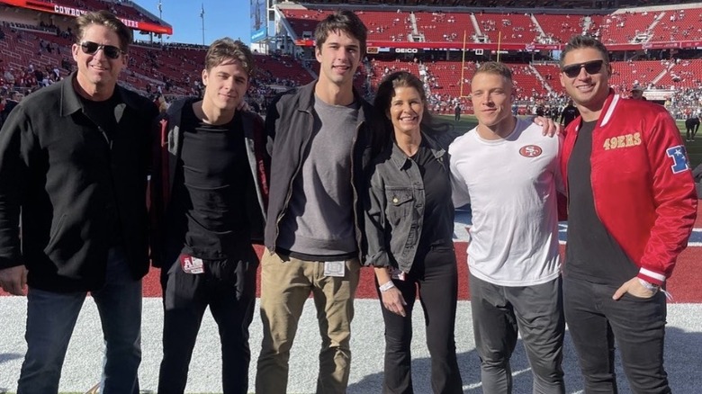 Christian McCaffrey with family