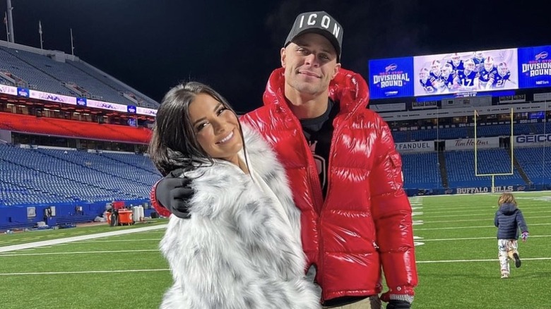 Rachel Bush and Jordan Poyer