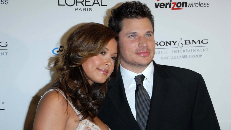 Vanessa Lachey Nick Lachey at an event