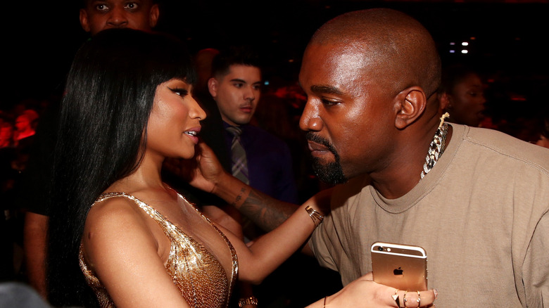 Nicki Minaj and Kanye West talking