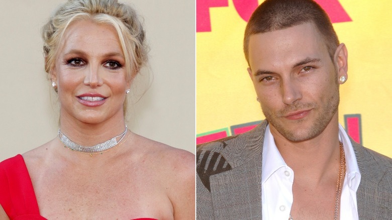 Britney Spears, Kevin Federline posing