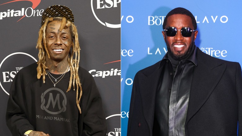 Lil Wayne; Diddy smiling