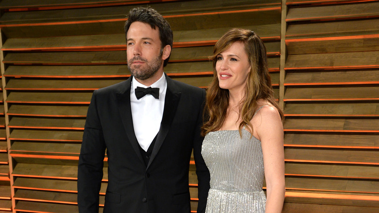 Ben Affleck and Jennifer Garner attending party