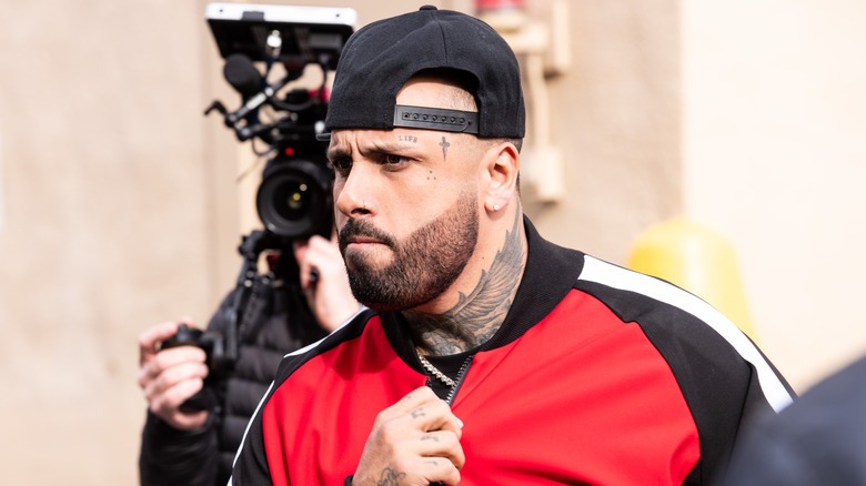 Nicky Jam in front of a camera