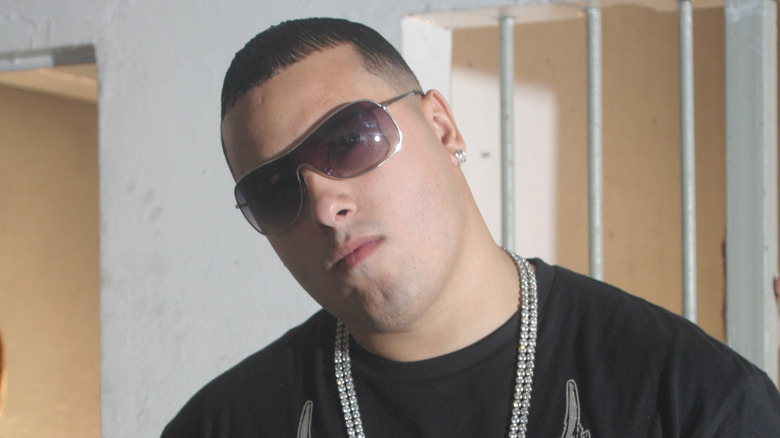 Nicky Jam wearing sunglasses