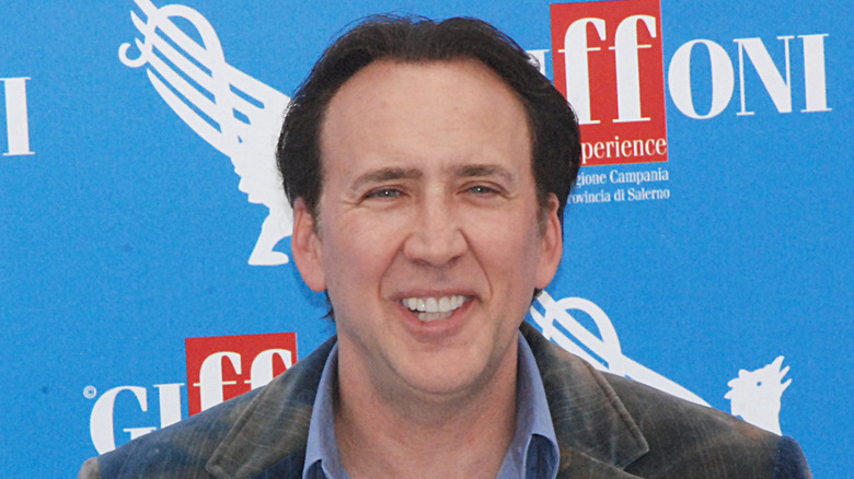 Nicolas Cage smiling