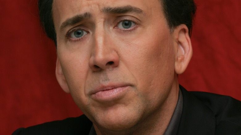 nicolas cage at press event