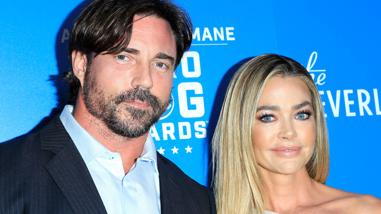 Aaron Phypers and Denise Richards on the red carpet