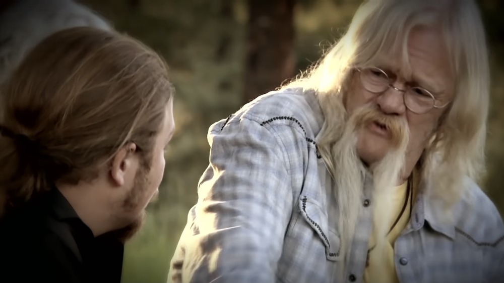 Noah Brown and Billy Brown talk while filming Alaskan Bush People