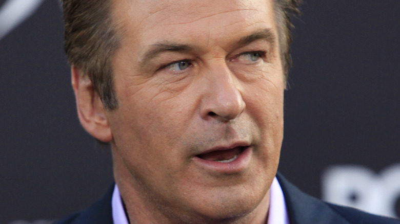 Alec Baldwin looking to the side