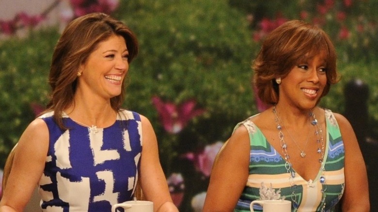 Gayle King and Norah O'Donnell appearing together on The Talk