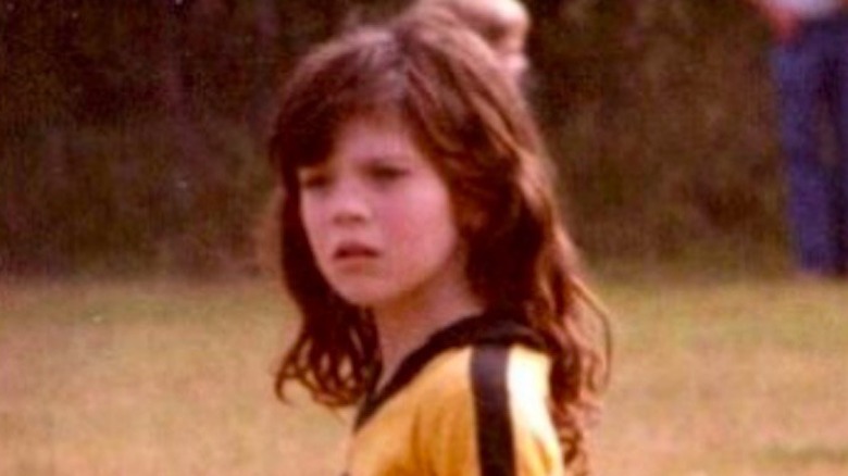 Norah O'Donnell playing soccer as a youngster