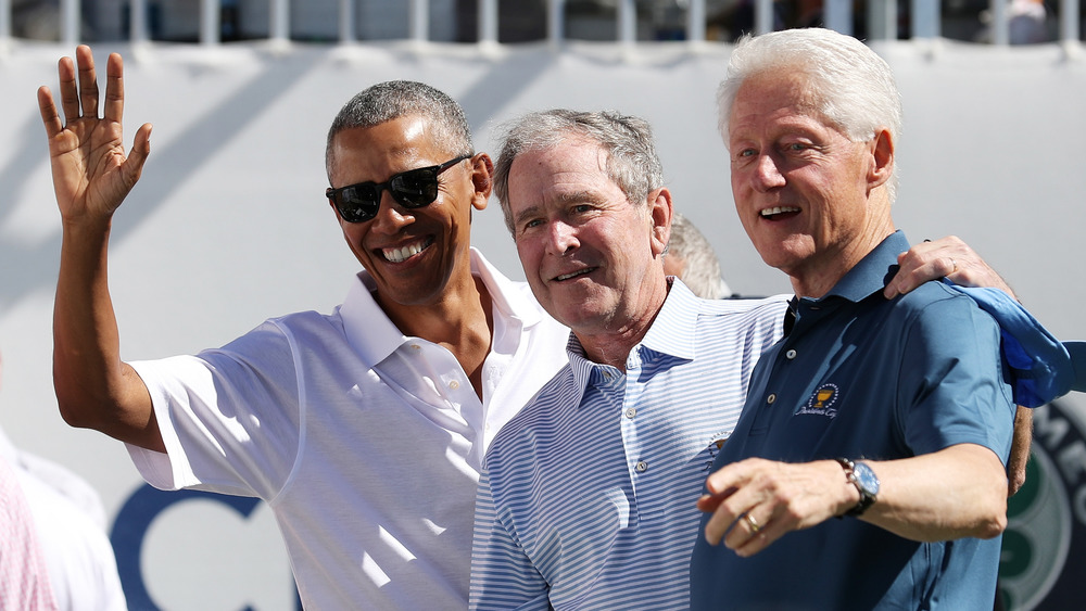 Barack Obama, Bill Clinton, George Bush 
