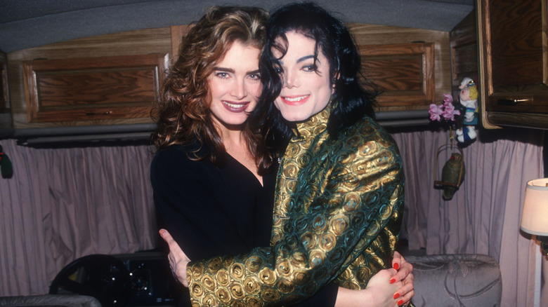 Brooke Shields Michael Jackson smiling