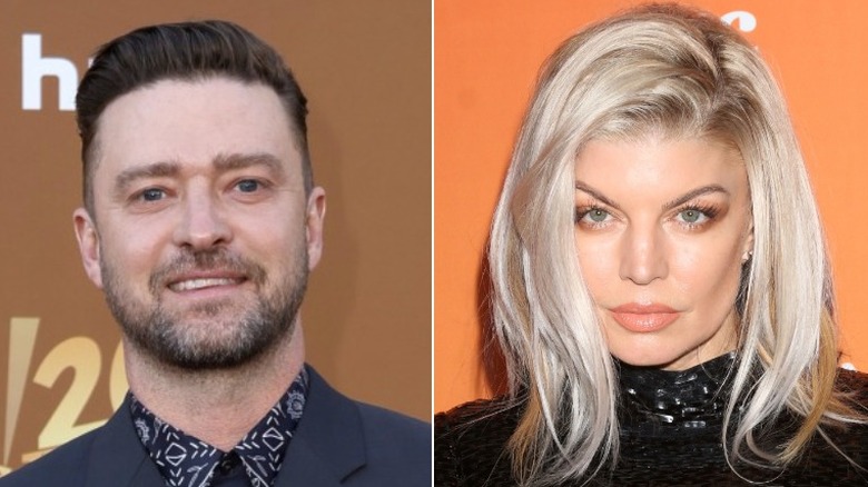 Justin Timberlake and Fergie posing