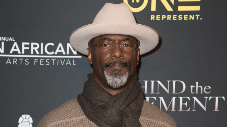 Isaiah Washington, posing at an event